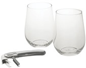 Stemless 2 Wine Glass Set