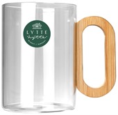 Tall Lumora Glass Coffee Mug