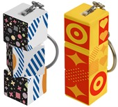 Tri-Cube Puzzle Keyring