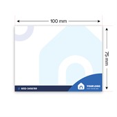 White 100x75mm Sticky Note Pad - 100 Sheet