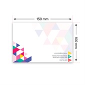 White 150x100mm Sticky Note Pad - 100 Sheet