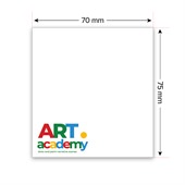 White 70x75mm Sticky Note Pad - 100 Sheet